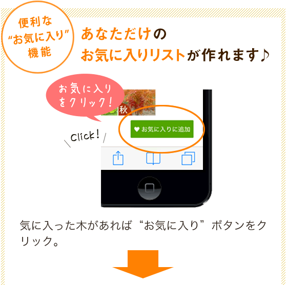 お気に入りをクリック